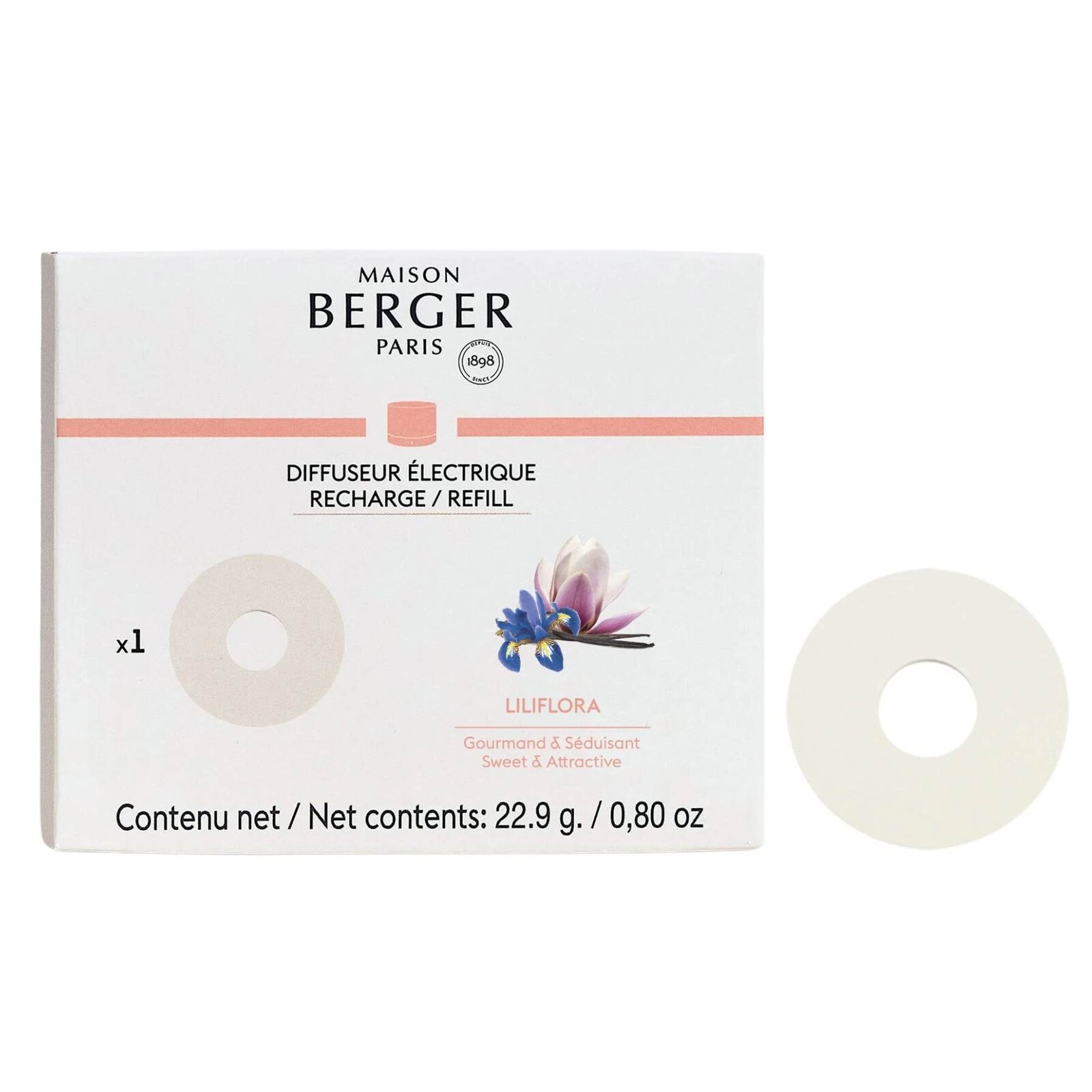 Maison Berger Paris Keramická náplň vône do elektrického difuzéra Nomade, Magnólia 7882