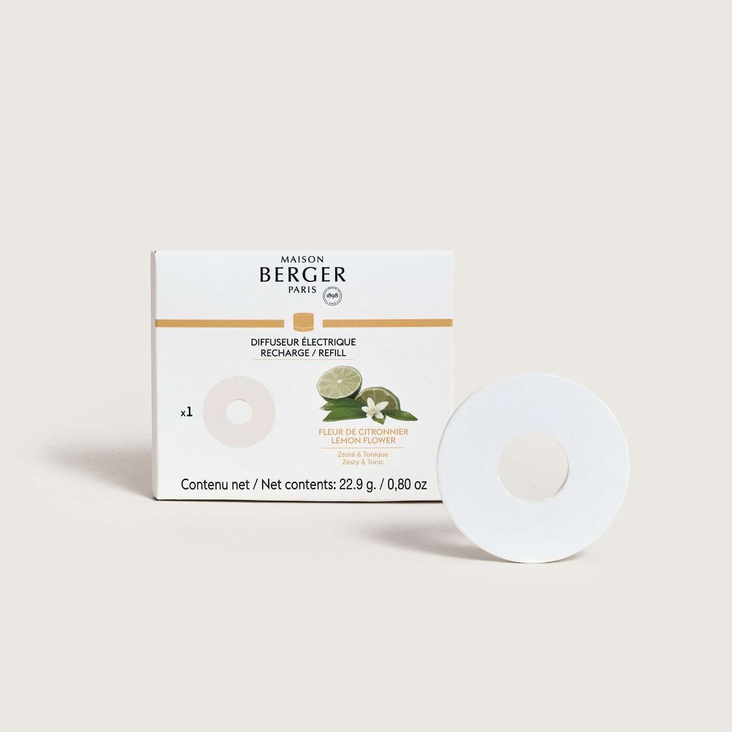 Maison Berger Paris Keramická náplň vône do elektrického difuzéra Nomade, Citrónový kvet 7886