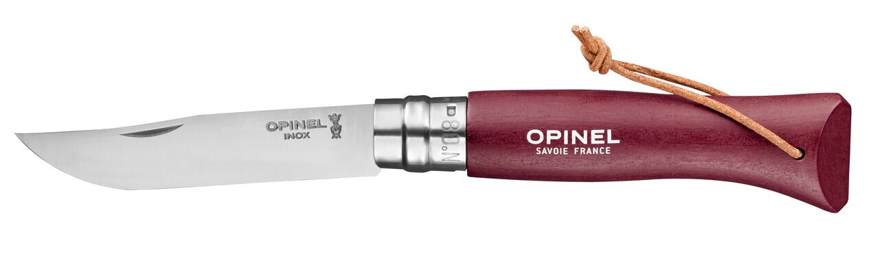 Opinel VRI N ° 08 nôž Trekking, burgundy, 8,5 cm 002213