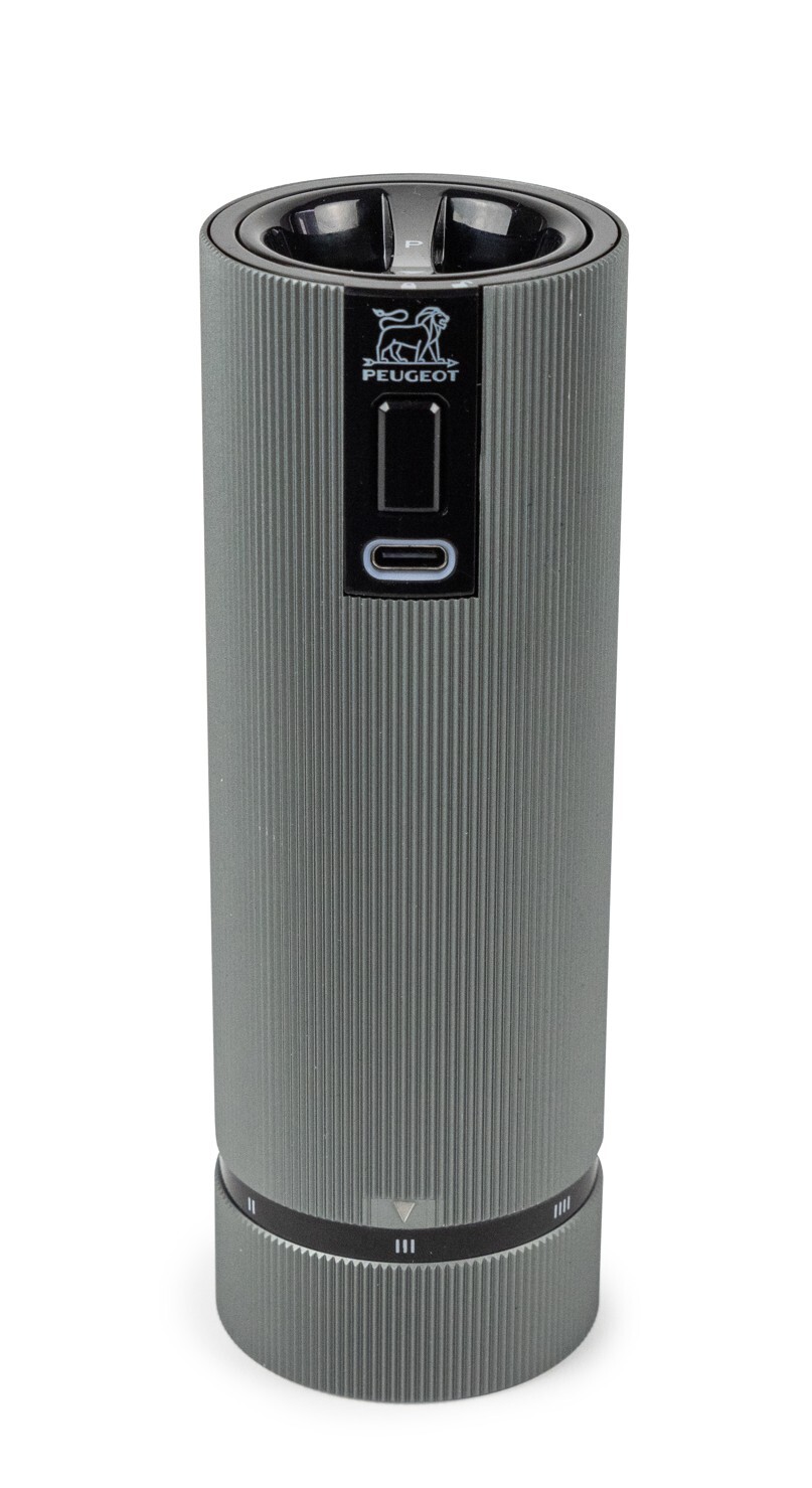 Peugeot Elektrický dobíjací mlynček na korenie Line u'Select, 15 cm, karbónová 43148