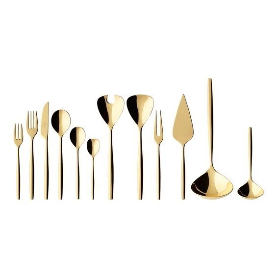 Villeroy & Boch MetroChic d’Or sada pozlátených príborov, 70 ks 12-6528-9072