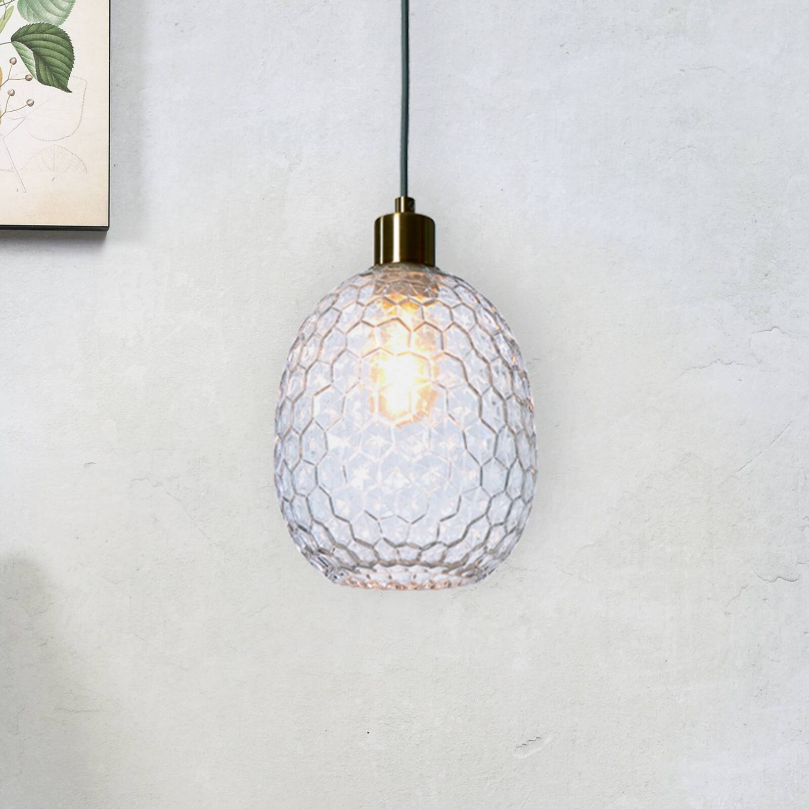 It's about RoMi závesné svietidlo Venice, oválna, číra, sklo, E27