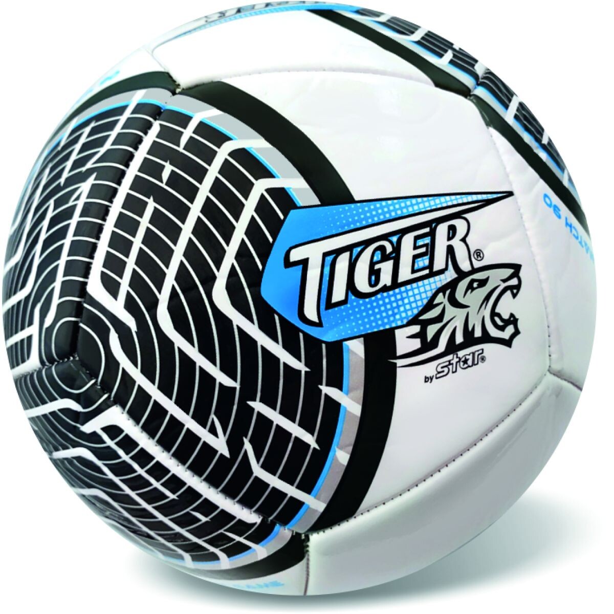 Lopta kožená futbalová League Line čierna č. 5