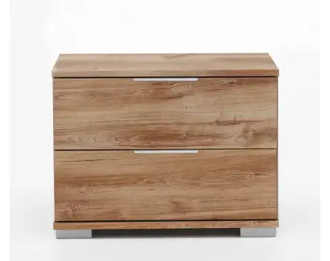 Nočný stolík Easy Plus, 2 zásuvky, dub doskový%