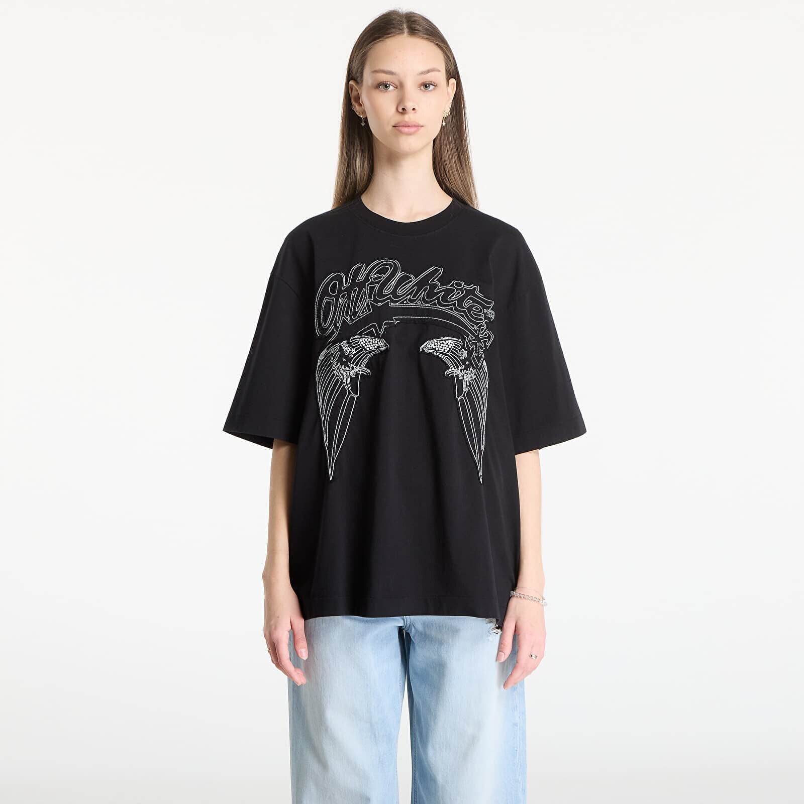 Tričko Off-White Skyline Skate S/S Tee UNISEX Black XXL