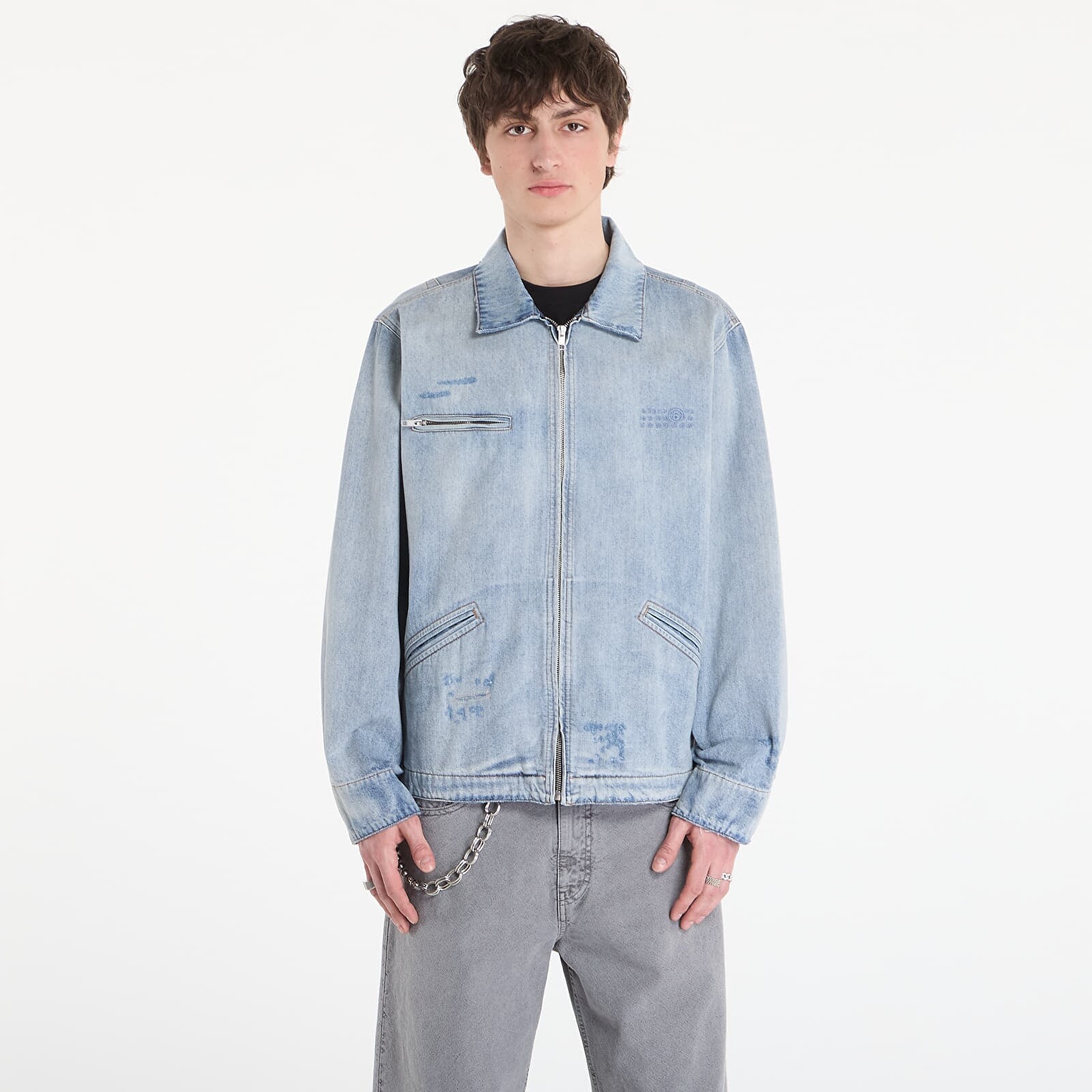 Bunda MM6 Sports Jacket Light Blue 52