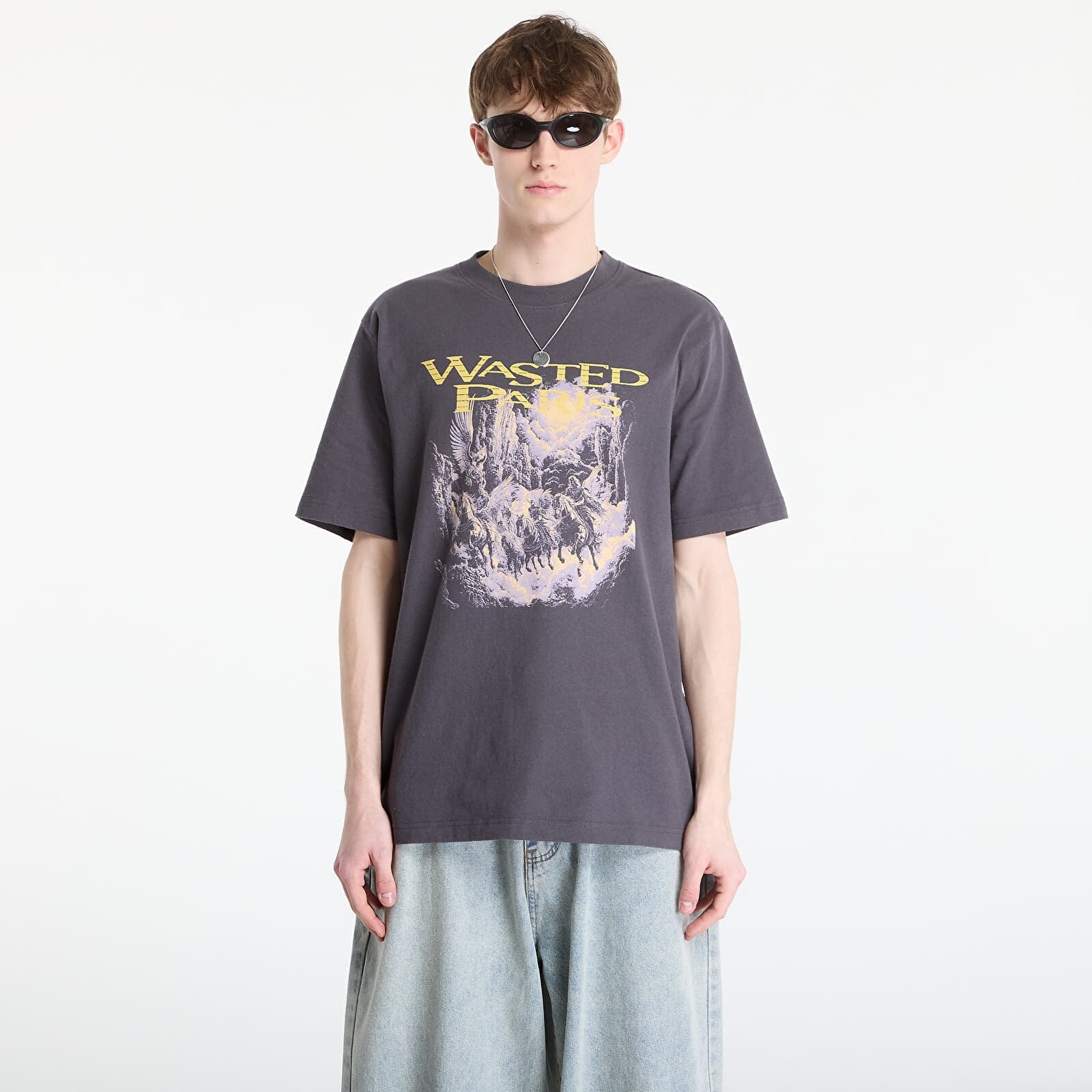 Tričko Wasted Paris M Angels Gully Old Black S