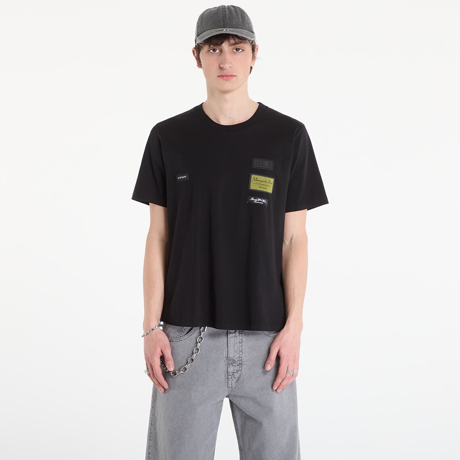 Tričko MM6 T-Shirt Black XXL
