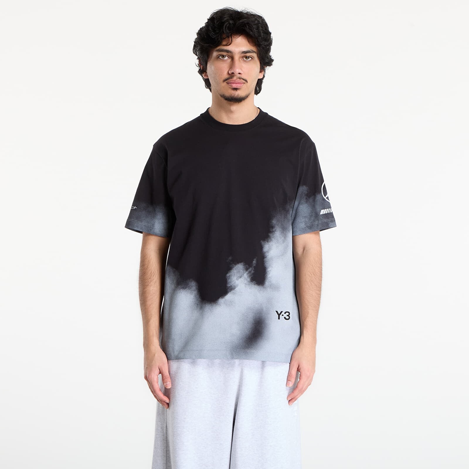 Tričko Y-3 Mercedes AMG Petronas Formula 1 Team Tour Short Sleeve T Shirt Black L