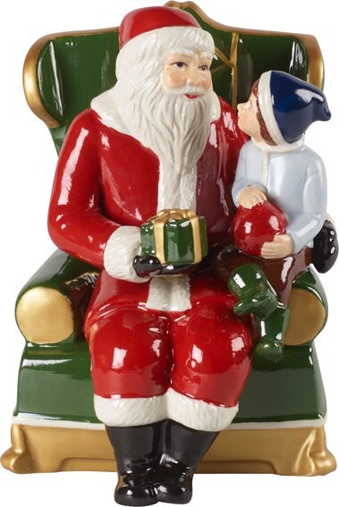 Villeroy & Boch Christmas Toys Santa v kresle s hracím mechanizmom, 15 x 10 cm 14-8327-6636