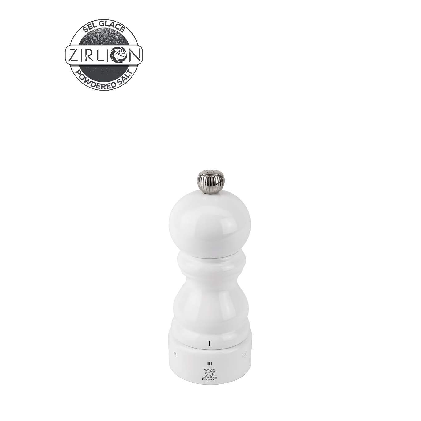 Peugeot Drevený mlynček Paris na soľ u’Select Zirlion, 12 cm, biely lak 2779700