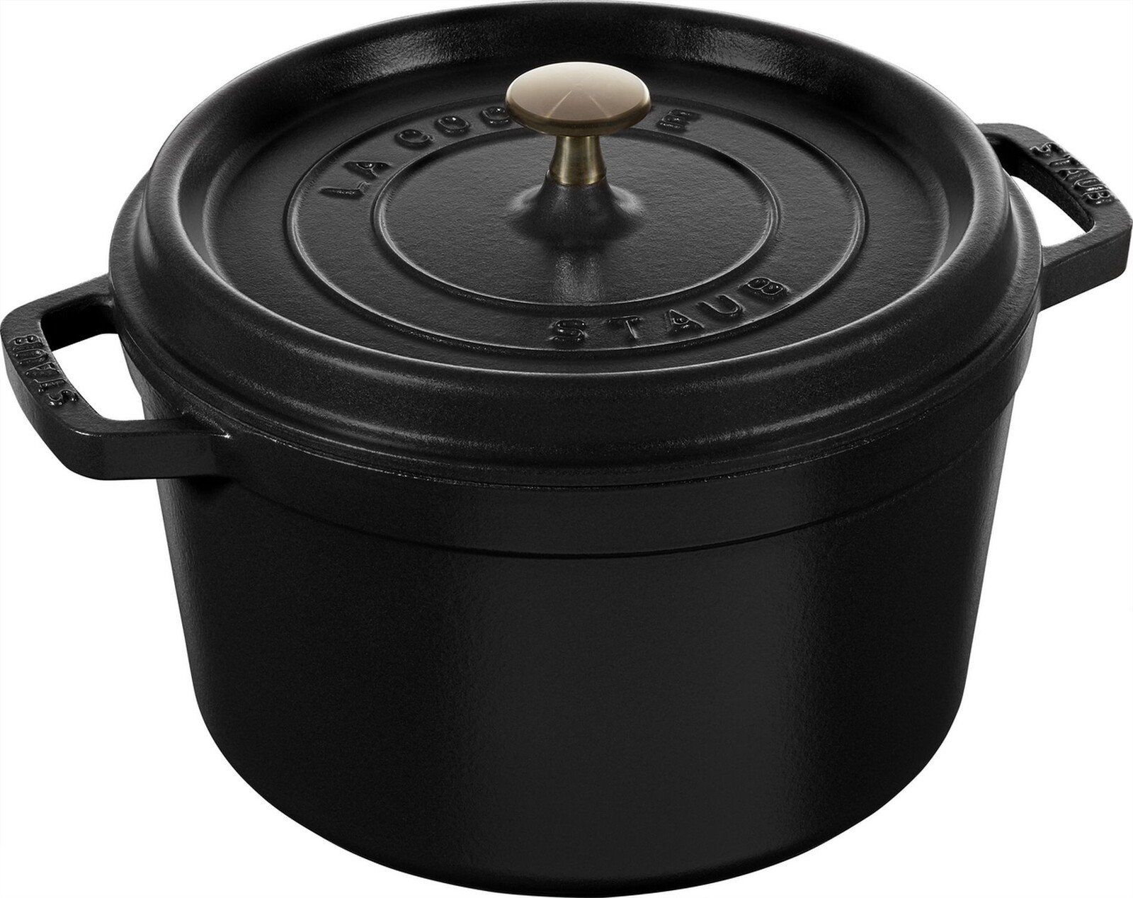 Staub Liatinový vysoký hrniec s pokrievkou Cocotte, Ø 24 cm / 4,8 l, čierna 12502423
