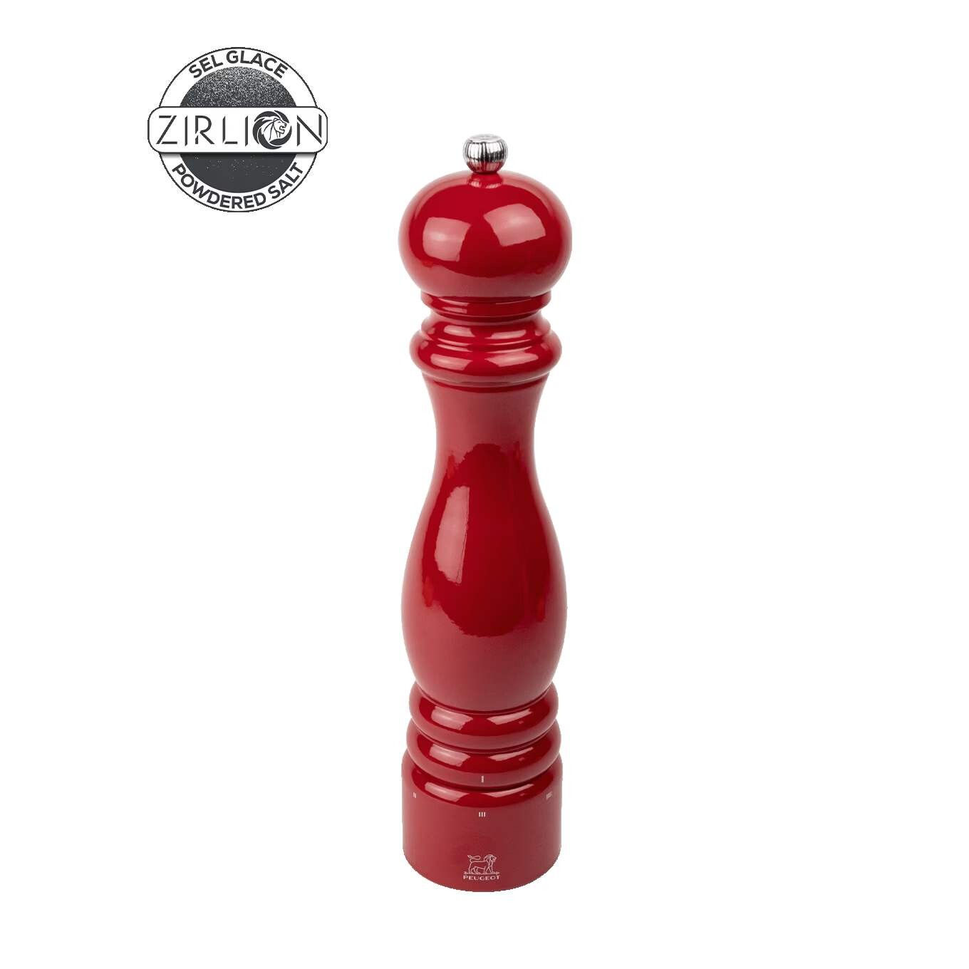 Peugeot Drevený mlynček Paris na soľ u’Select Zirlion, 30 cm, lak vášnivo červený 4126700