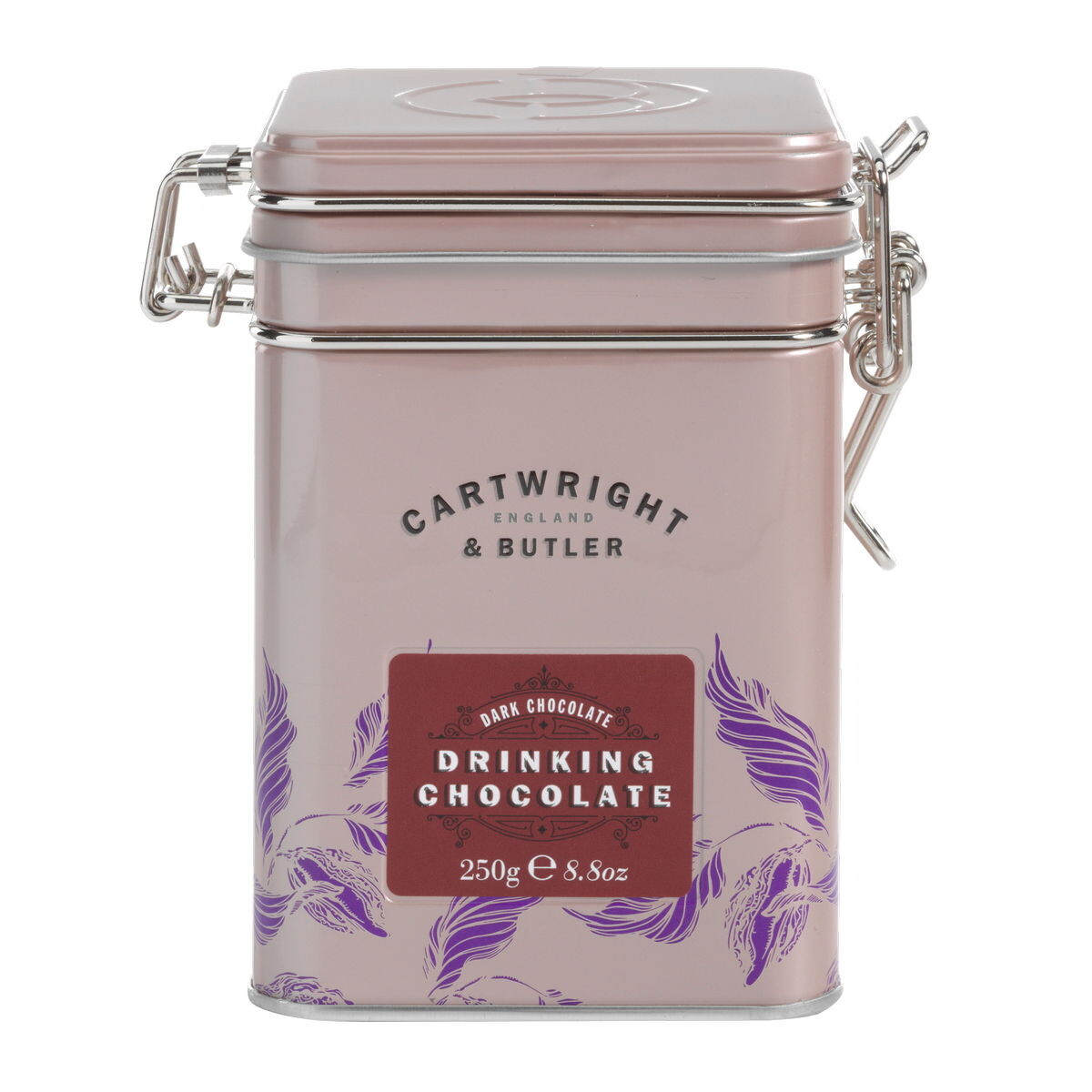 Cartwright & Butler Vločky tmavé čokolády, kovová dóza, 250 g 4906