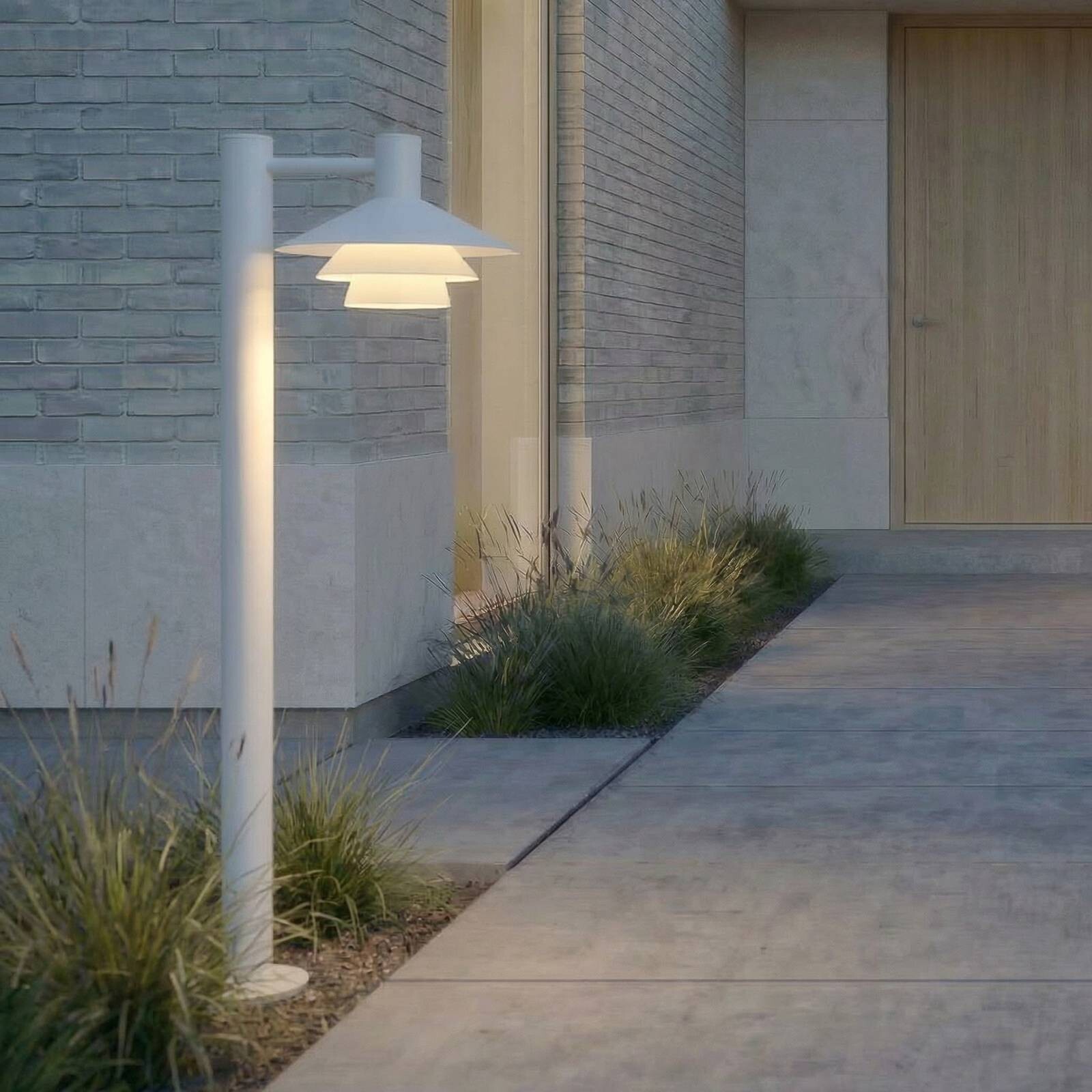 Chodníkové LED svetlo Lucande Montaro, 100 cm, biele