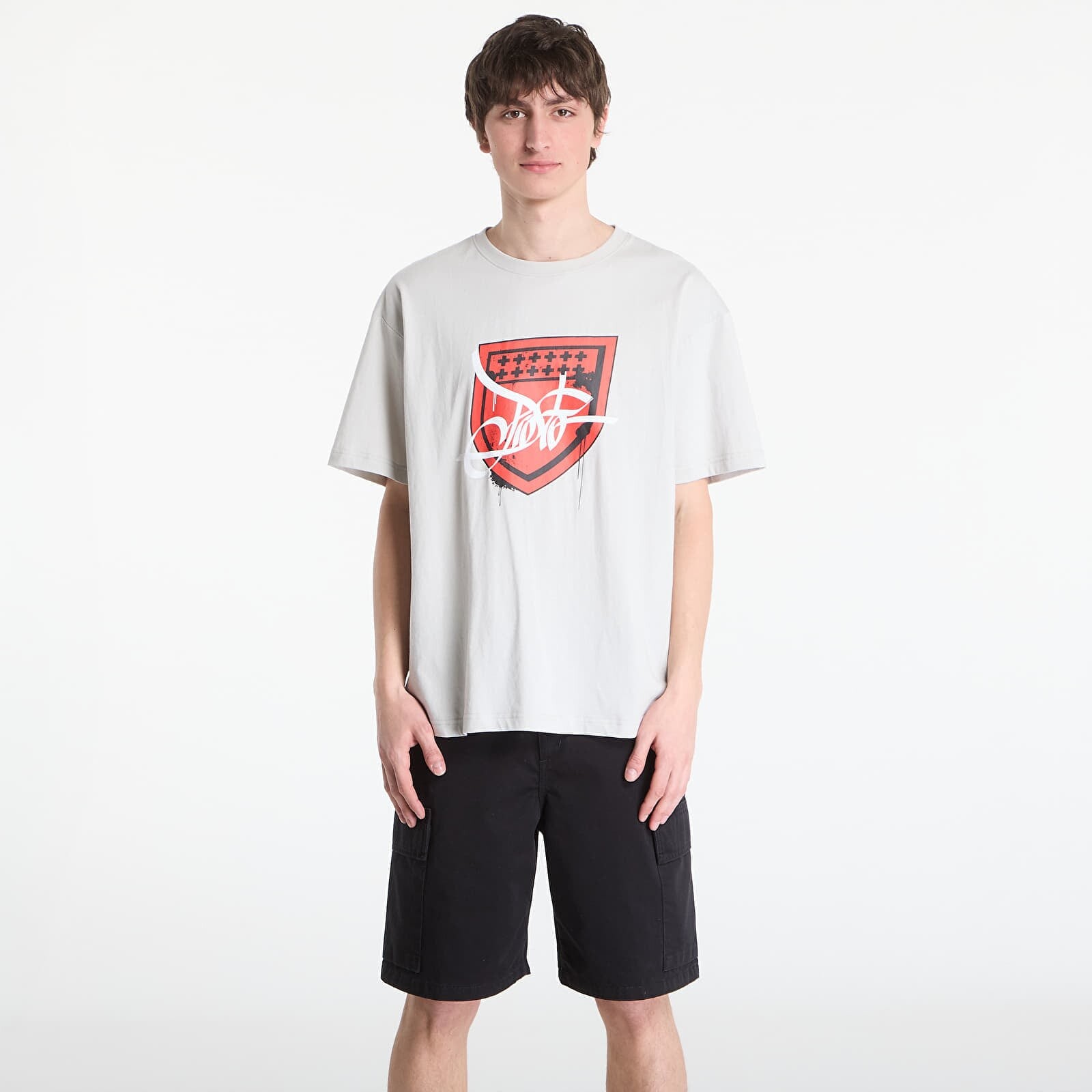 Tričko Prosto T-shirt Damage Target Silver M