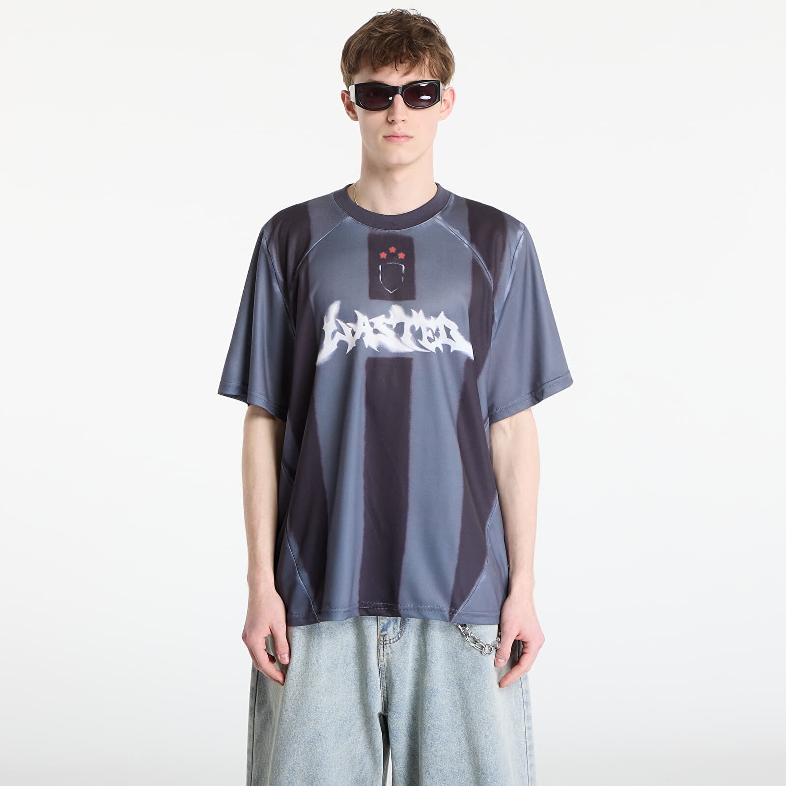 Dres Wasted Paris M Spray Football Jersey Black/ Stone Grey M