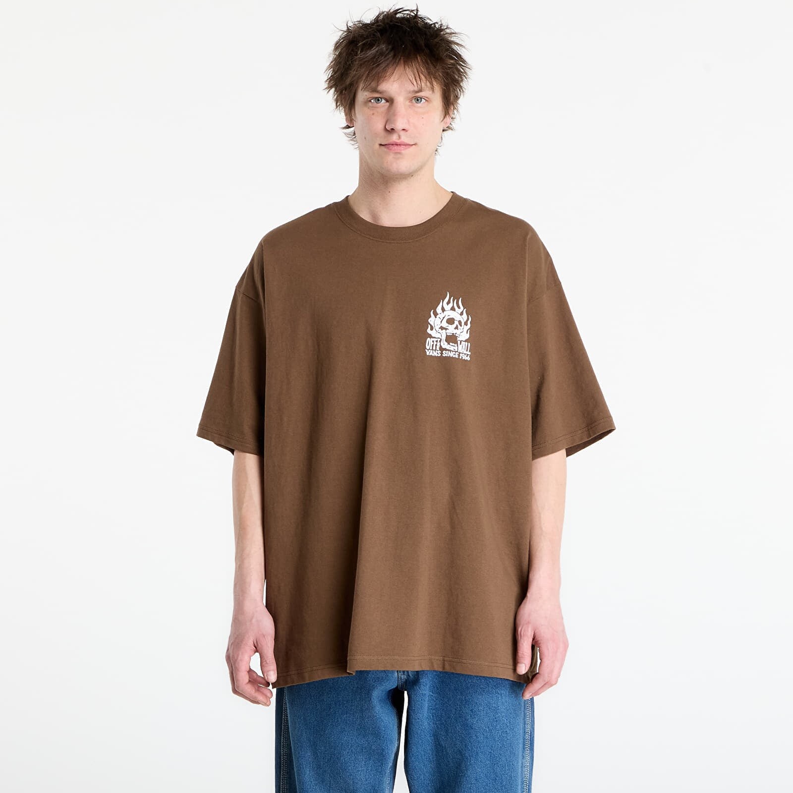 Tričko Vans Off The Wall Fever SS T-Shirt Brown XL