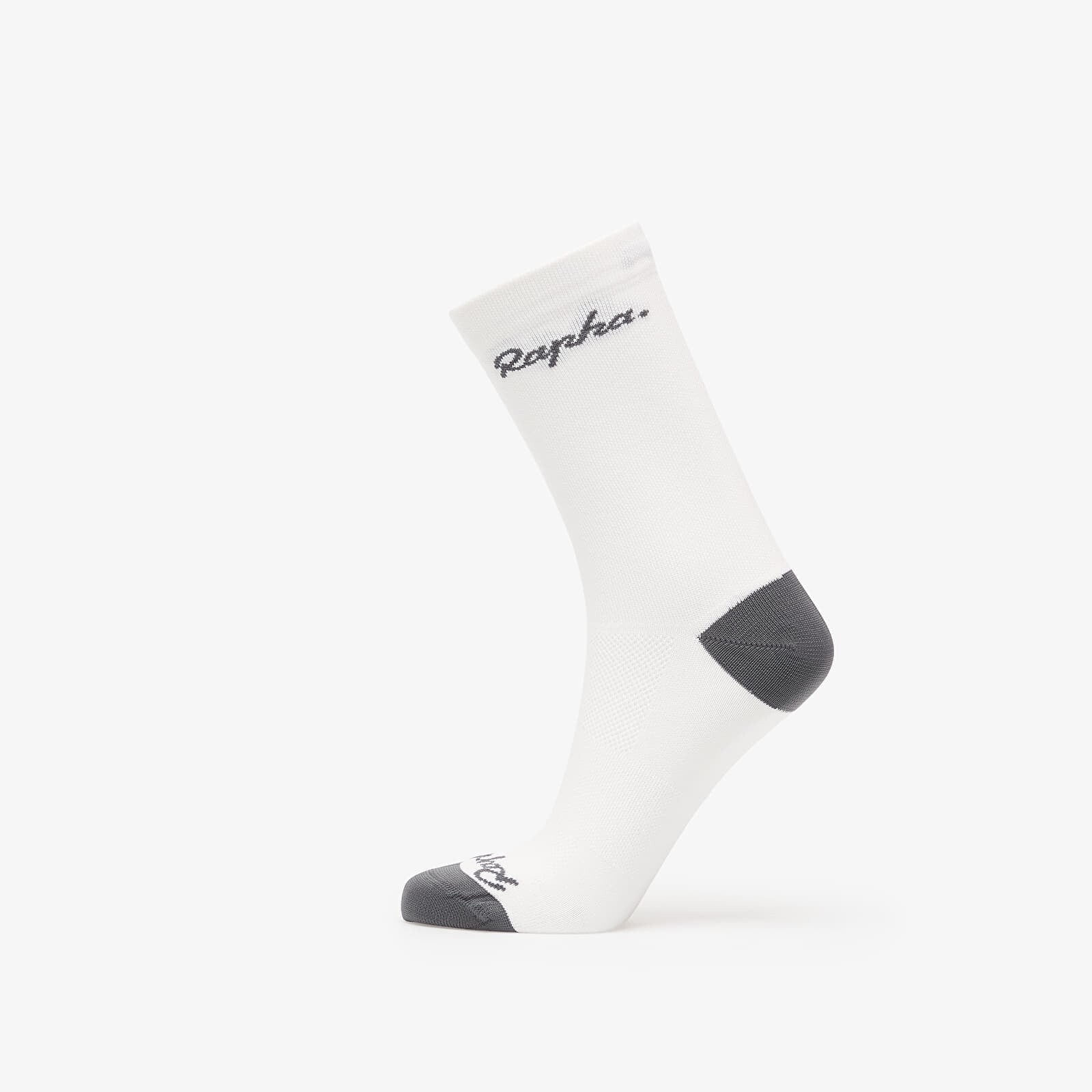 Ponožky Rapha Logo Socks White/ Grey XL