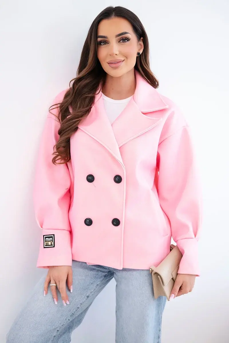 Kesi Włoski dámsky krátky dvojradový kabátik