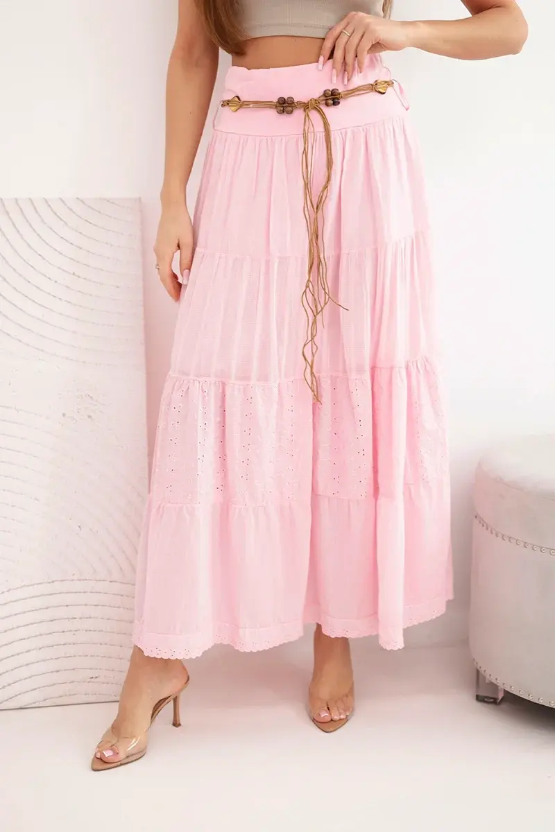 Kesi dámska maxi sukňa s výšivkou