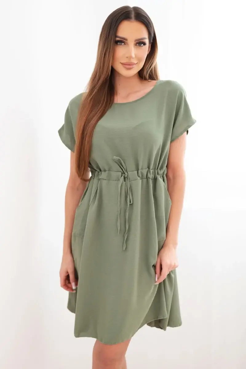 Kesi Włoski dámske šaty s viazaním v páse