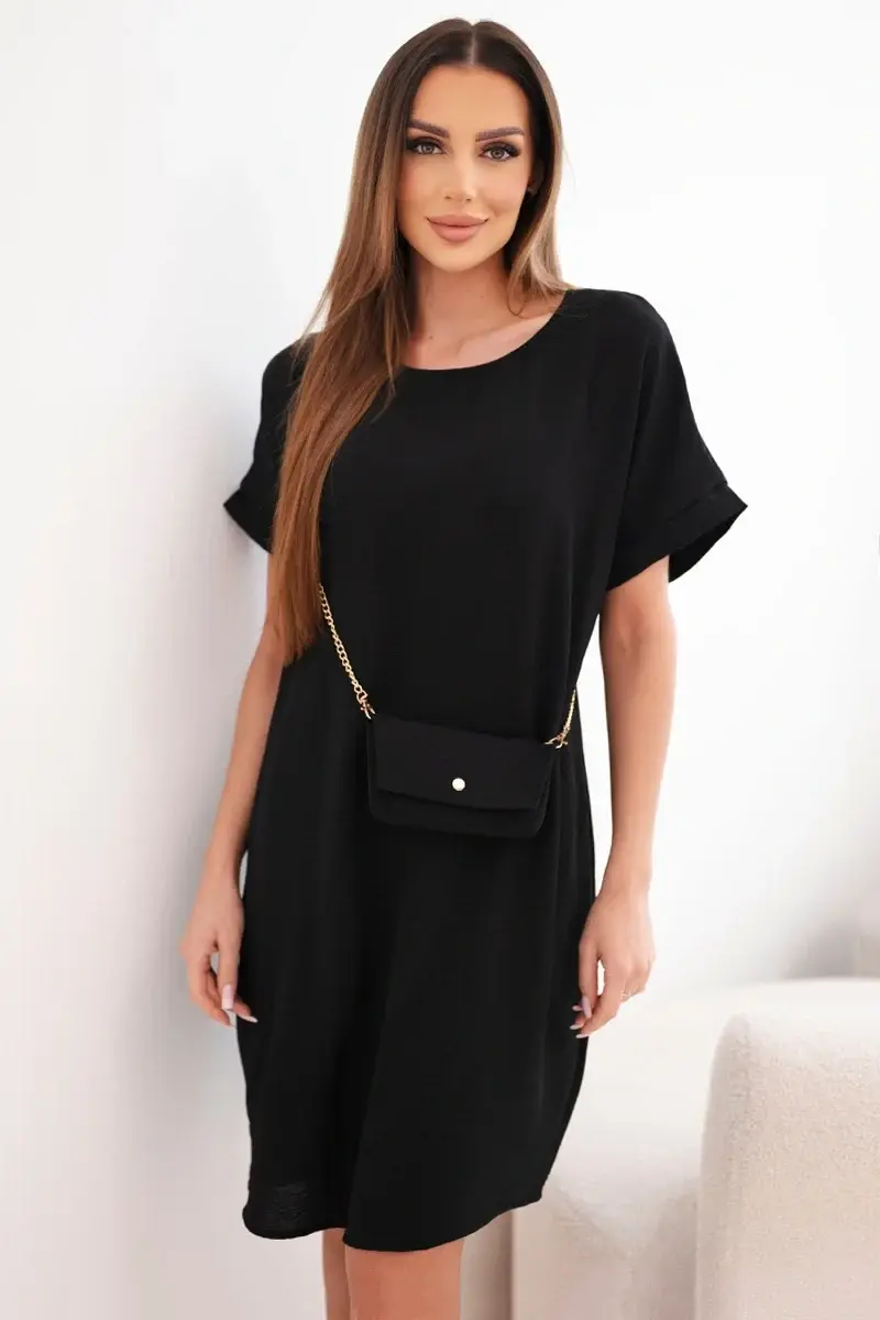 Kesi krátke šaty s kabelkou
