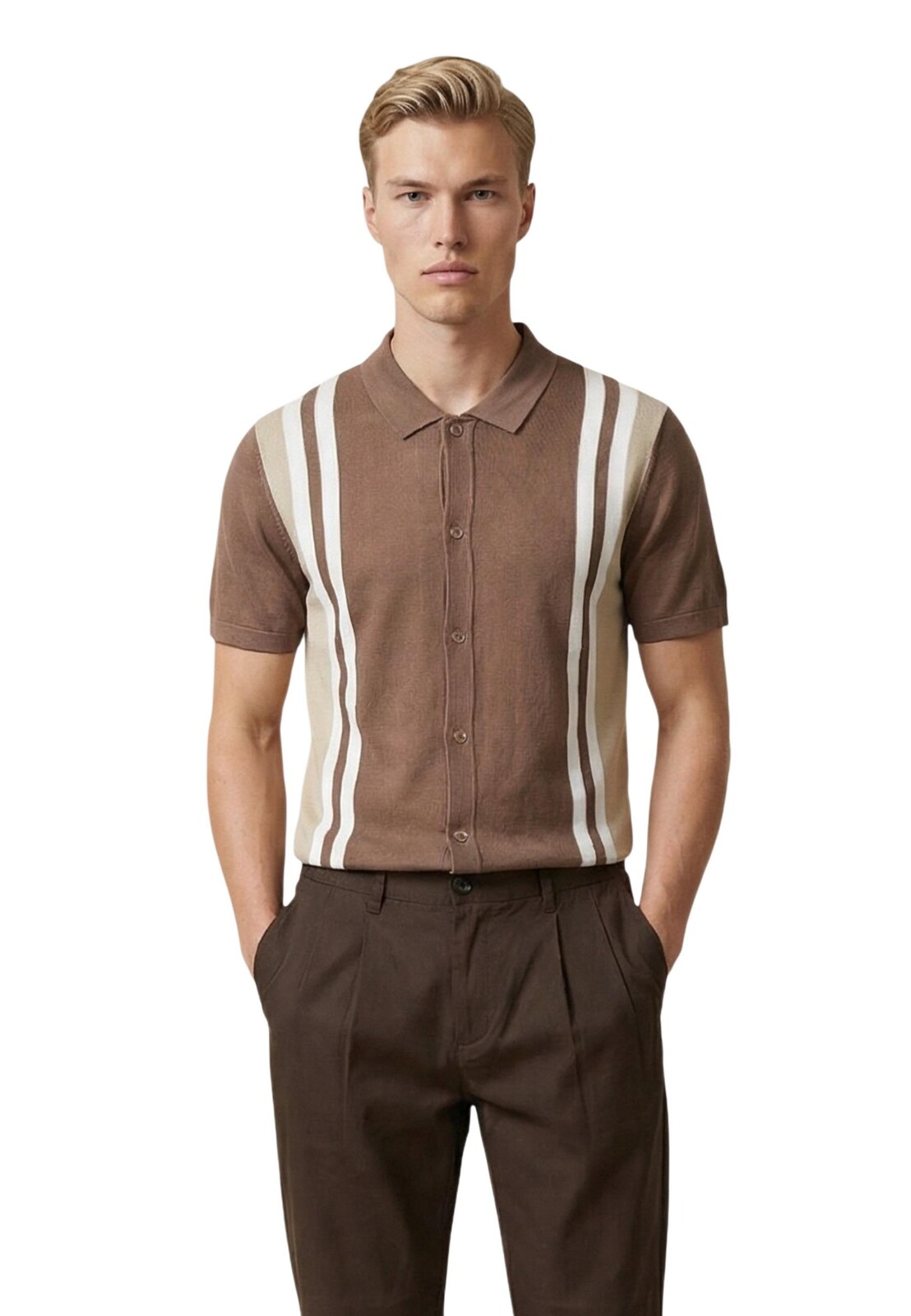 Gianni Lupo pánsky prúžkovaný kardigan