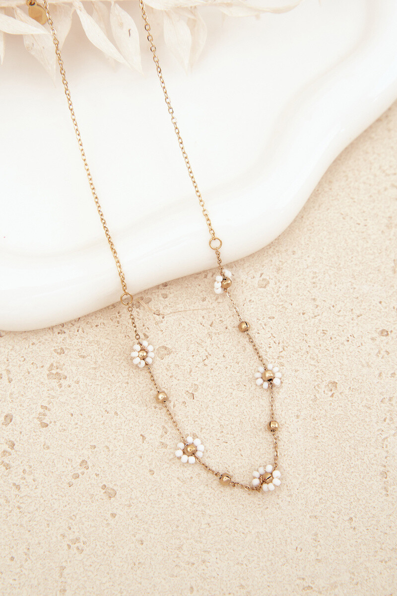 Náhrdelník Glam Chic s kvetmi