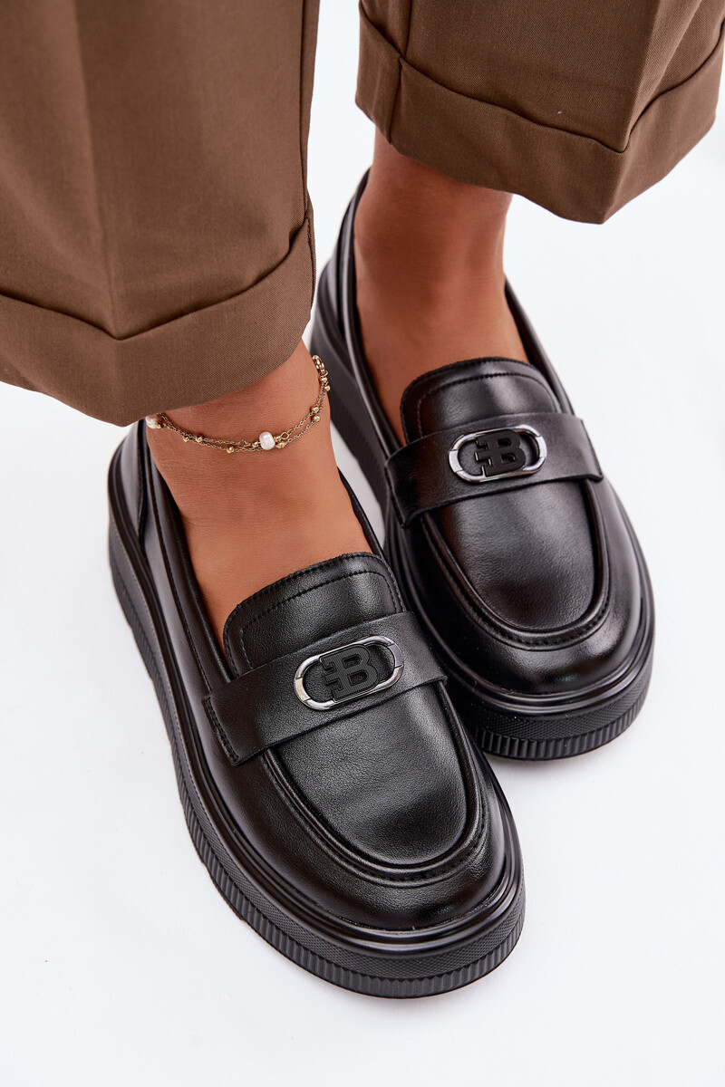 Kožené dámske mokasíny na platforme Vinceza