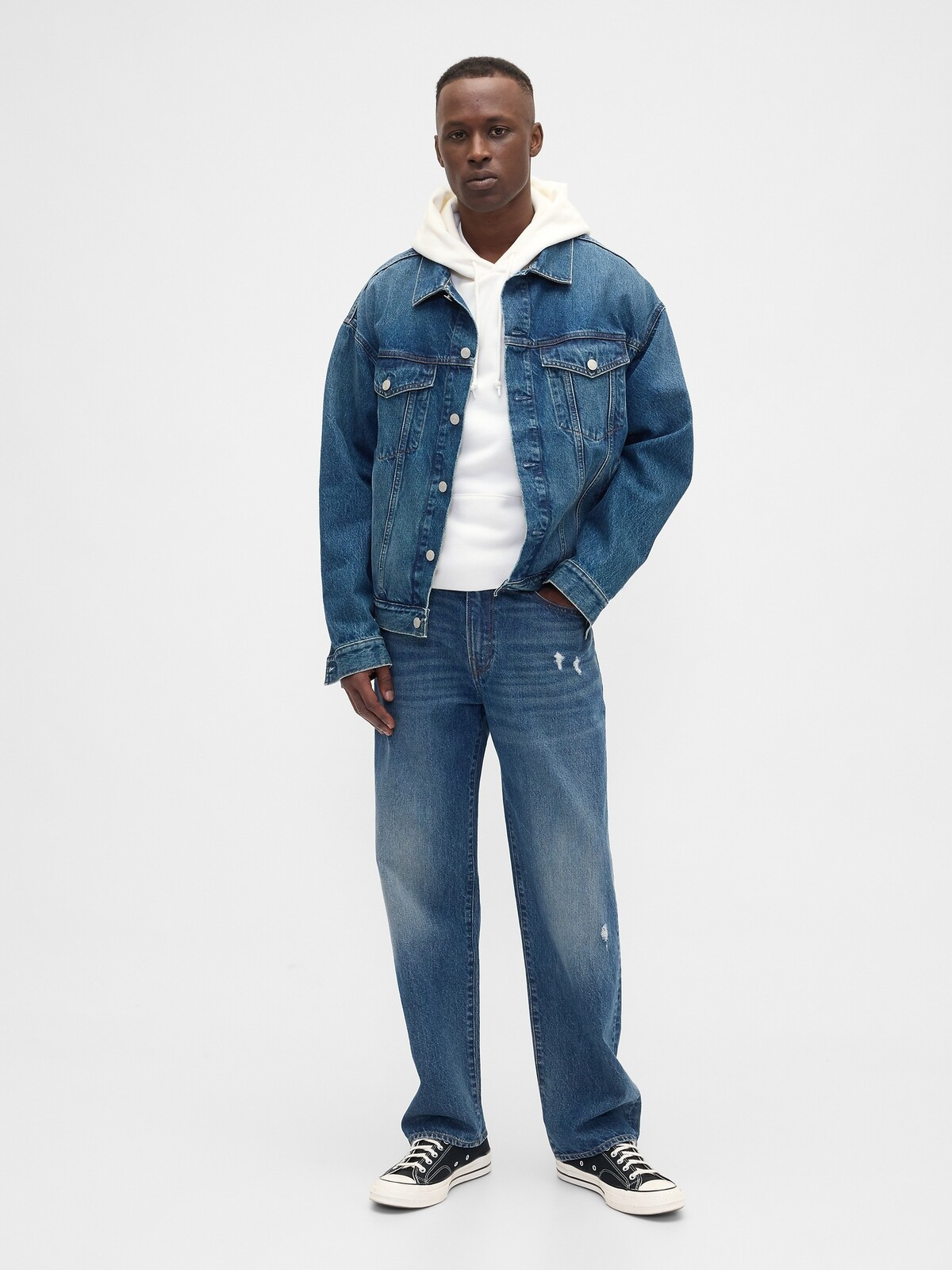 Pánske GAP Džínsy Distressed Relaxed