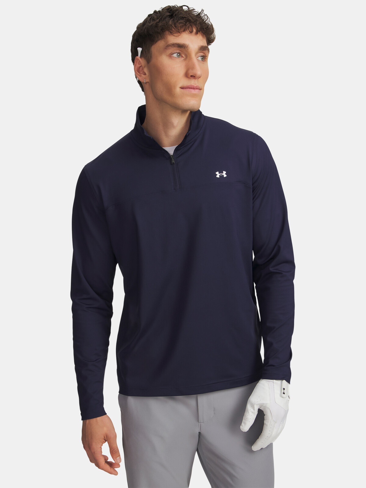 Pánske tričko Under Armour UA T2G 1/4 Zip-BLU