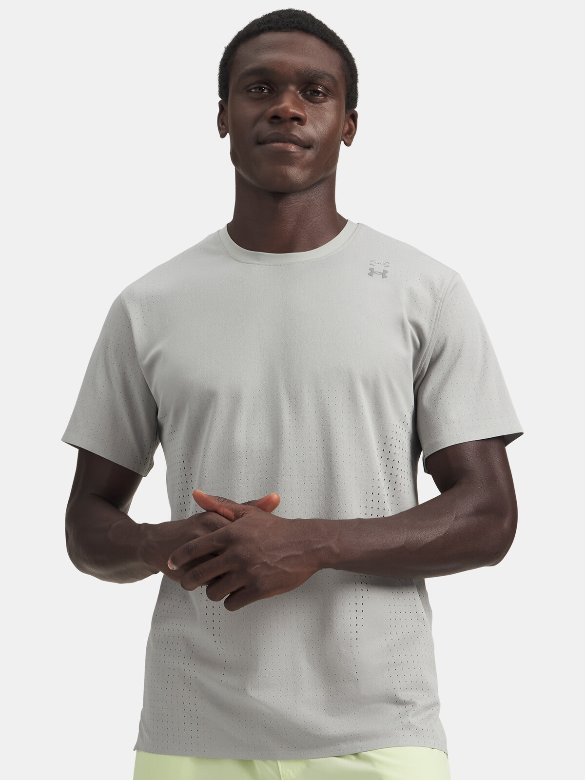 Pánske tričko Under Armour UA Halo Vent SS-GRY