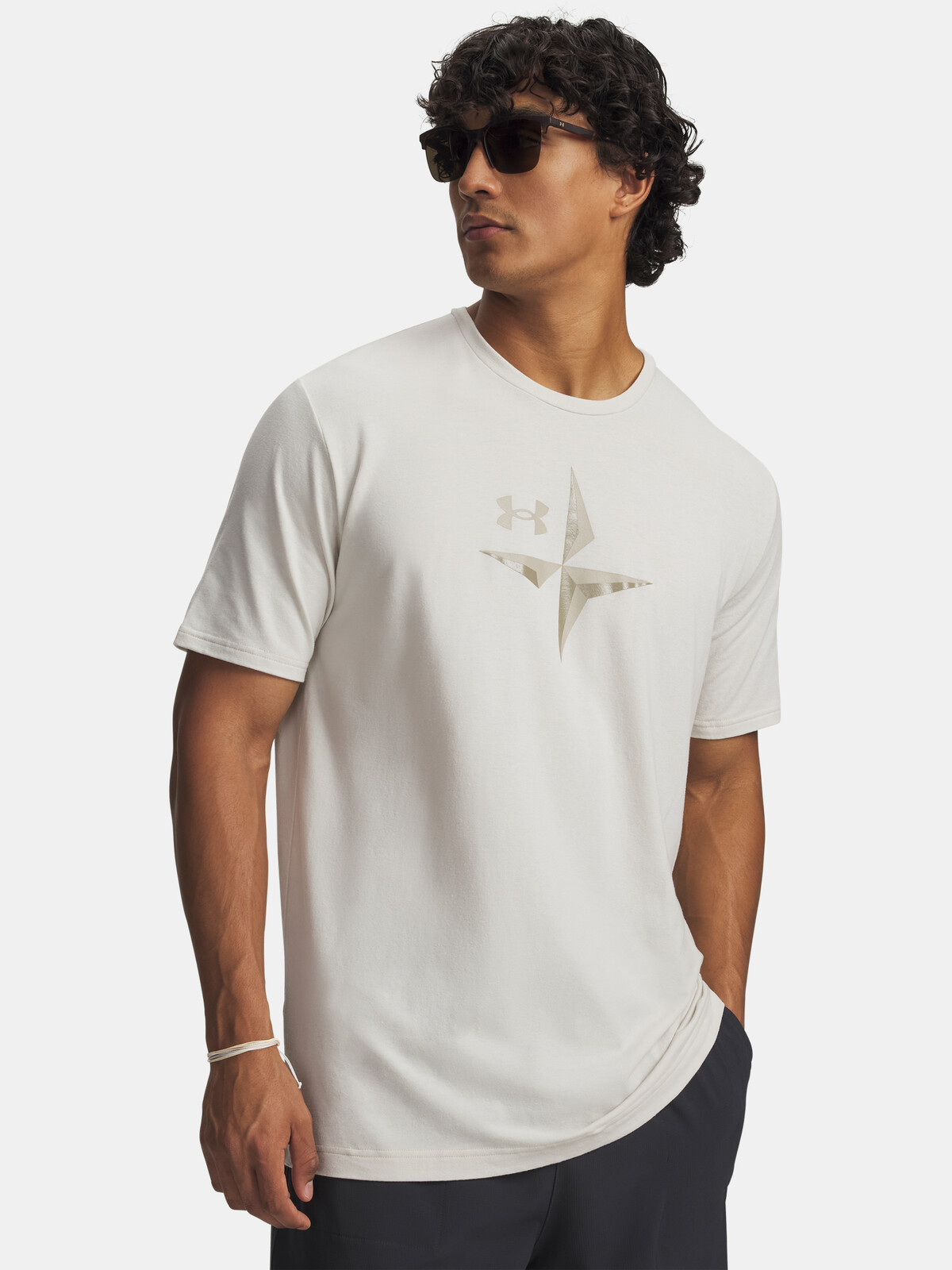 Pánske tričko Under Armour UA EXPLOR Graphic SS-WHT
