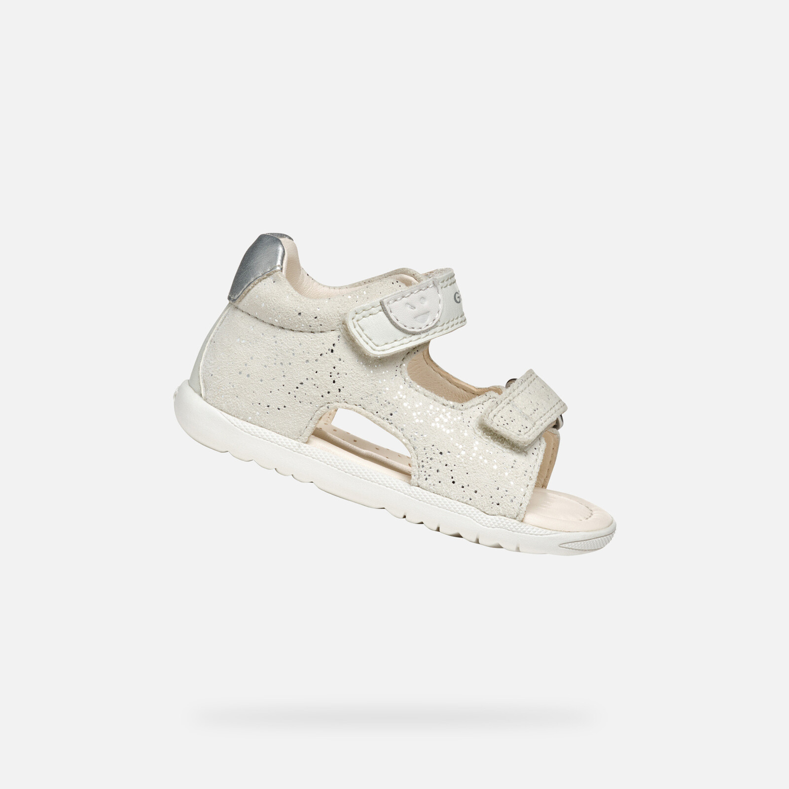 White Girls' Sandals for First Steps Geox Sandal Macchia Gir - Girls