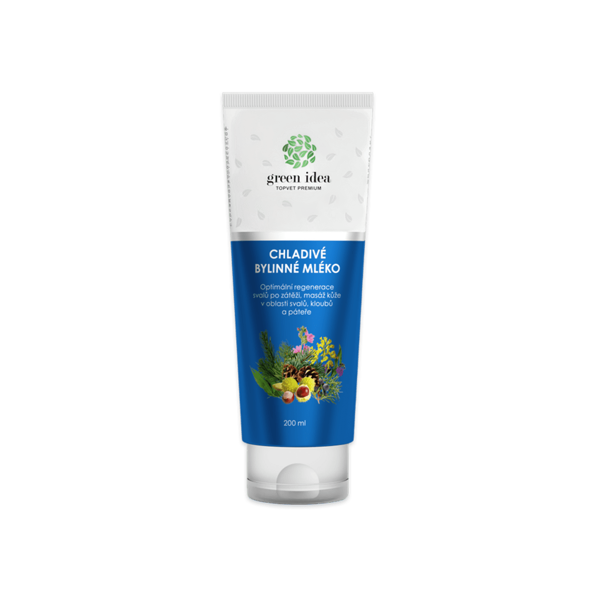 Chladivé bylinné mlieko 200 ml – Green idea