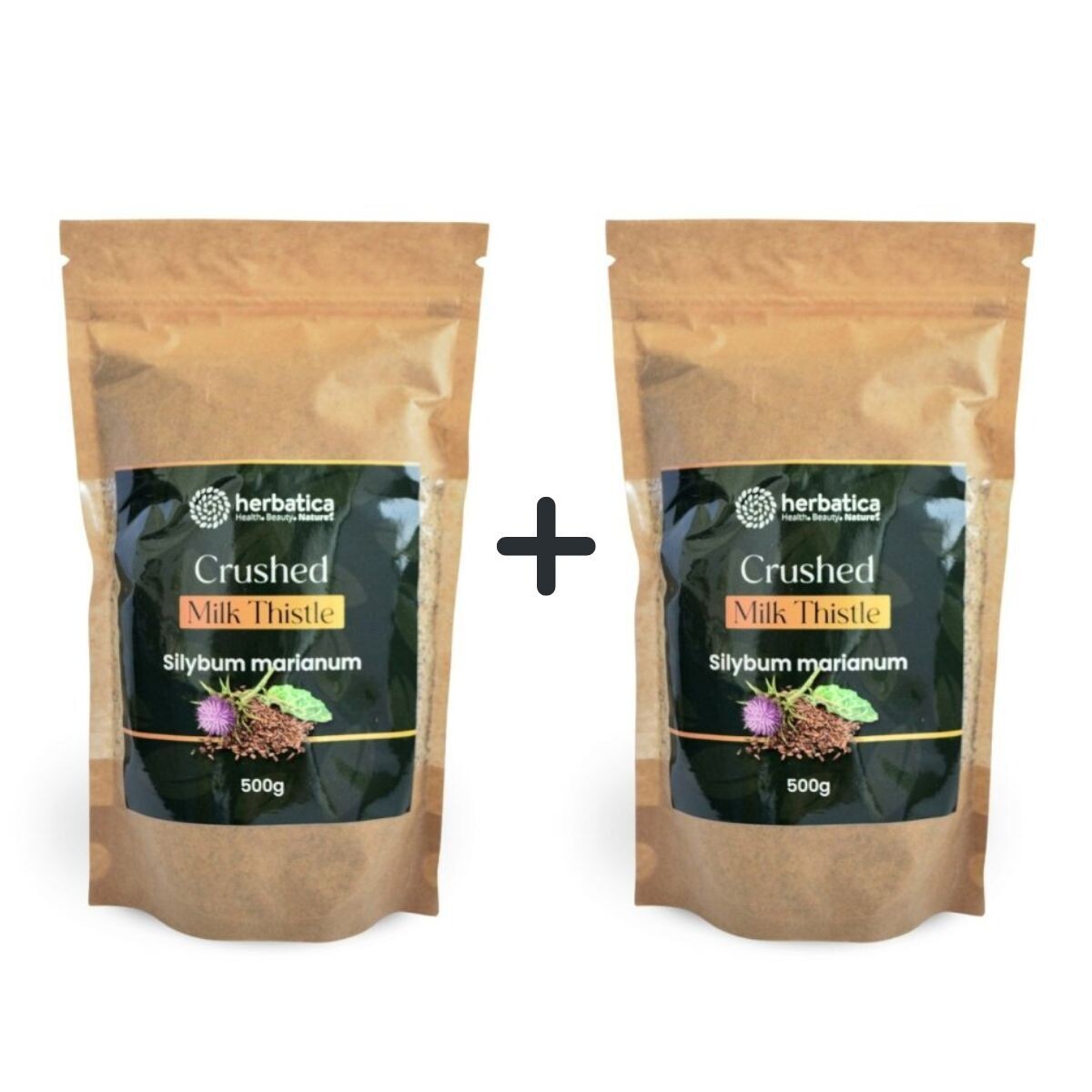 Zvýhodnený set 2x: 100% jemne drvený pestrec mariánsky - 500g - Herbatica