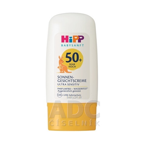 HiPP BABYSANFT Krém na tvár proti slnku SPF50+