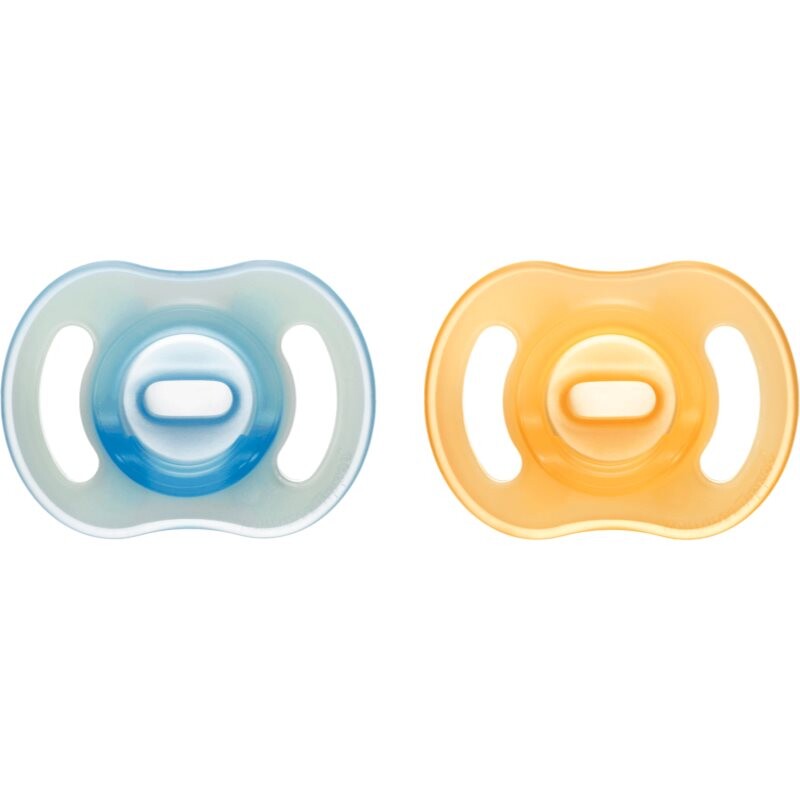 Tommee Tippee Ultra Light Night cumlík 6-18m Orange/ Blue 2 ks