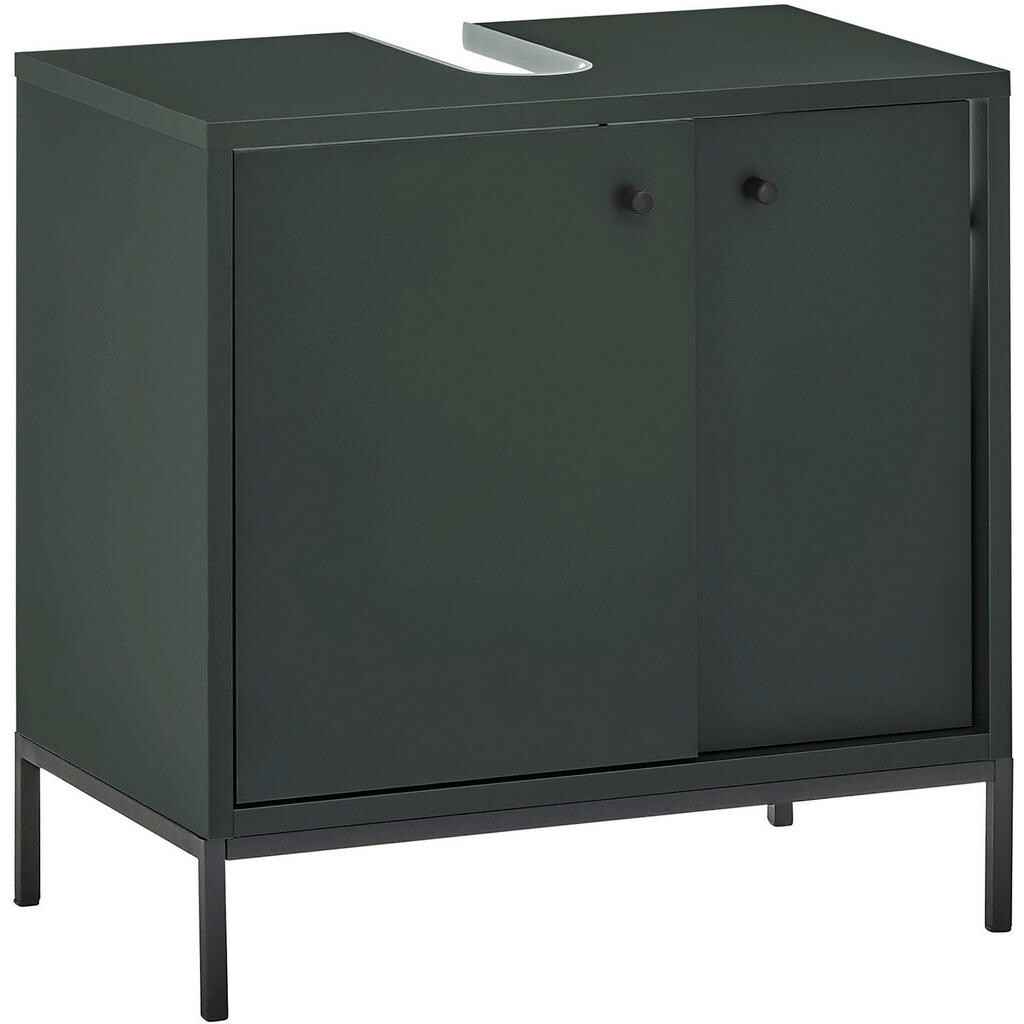 Xora SKRINKA POD UMÝVADLO, tmavozelená, tmavozelená, 60/62/32 cm