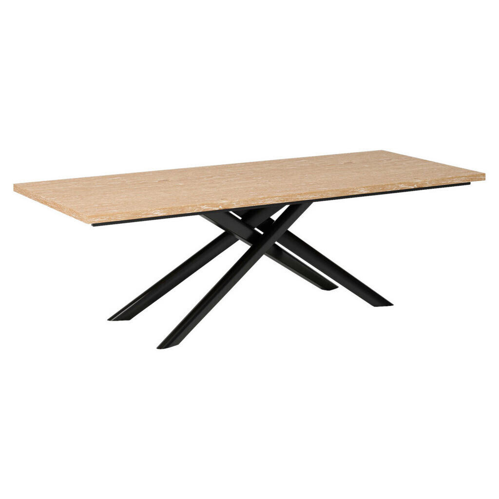 Joop! JEDÁLENSKÝ STÔL, buk, divoký dub, čierna, farba duba, 240/100/75 cm