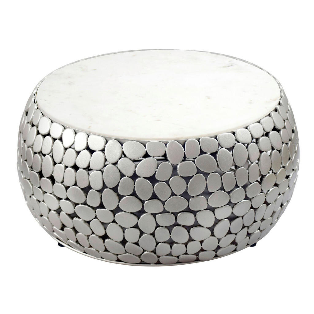 Livetastic KONFERENČNÝ STOLÍK, strieborná, kov, 66/32/66 cm