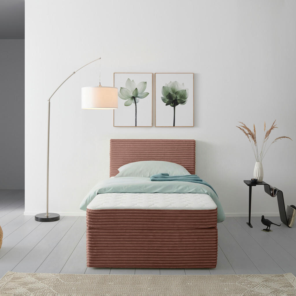 MID.YOU AMERICKÁ POSTEĽ, 100/200 cm, staroružová