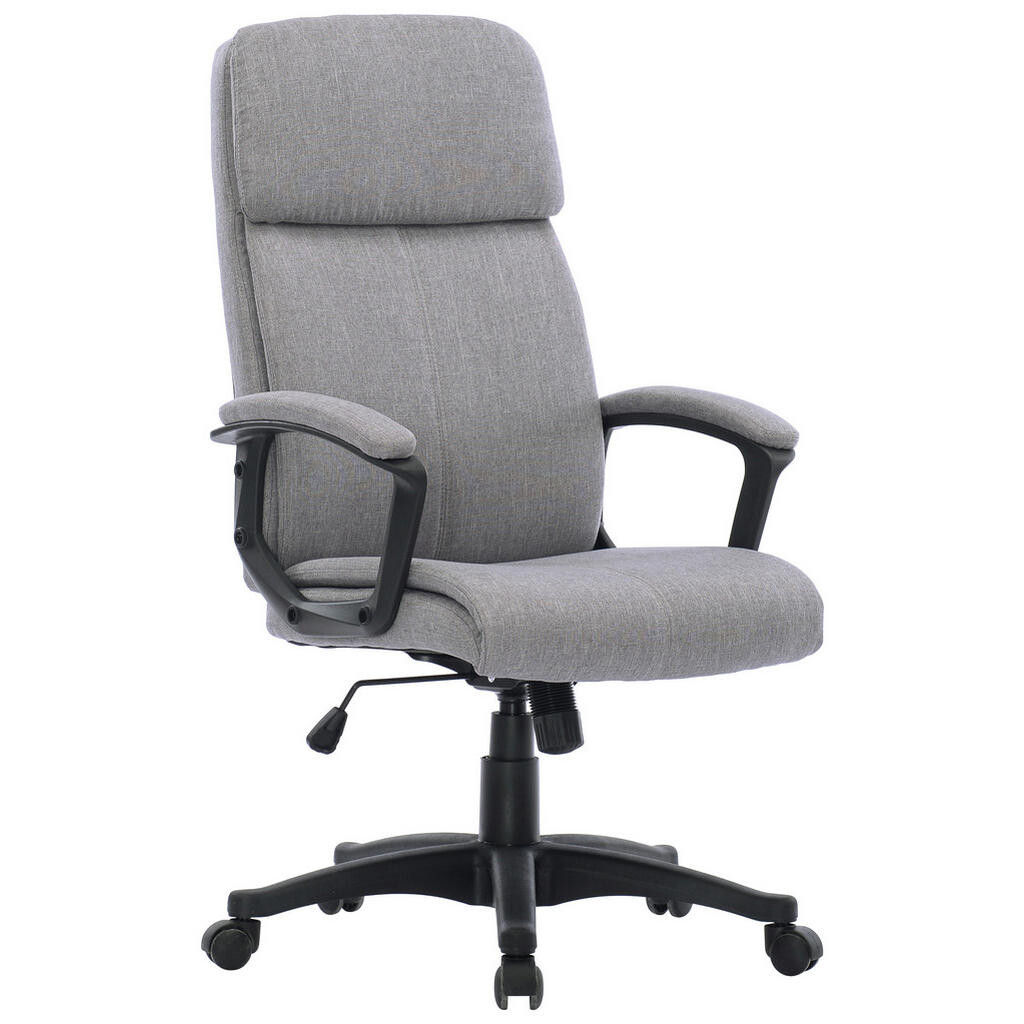Carryhome KANCELÁRSKE KRESLO, tkaná textília, sivá, čierna