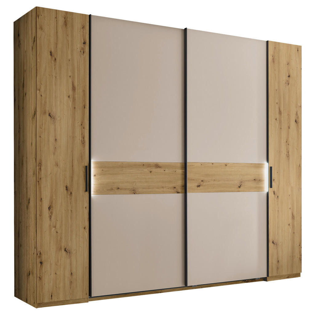 Carryhome KOMBINOVANÁ SKRIŇA, kašmírová, dub artisan, 267/225/62 cm