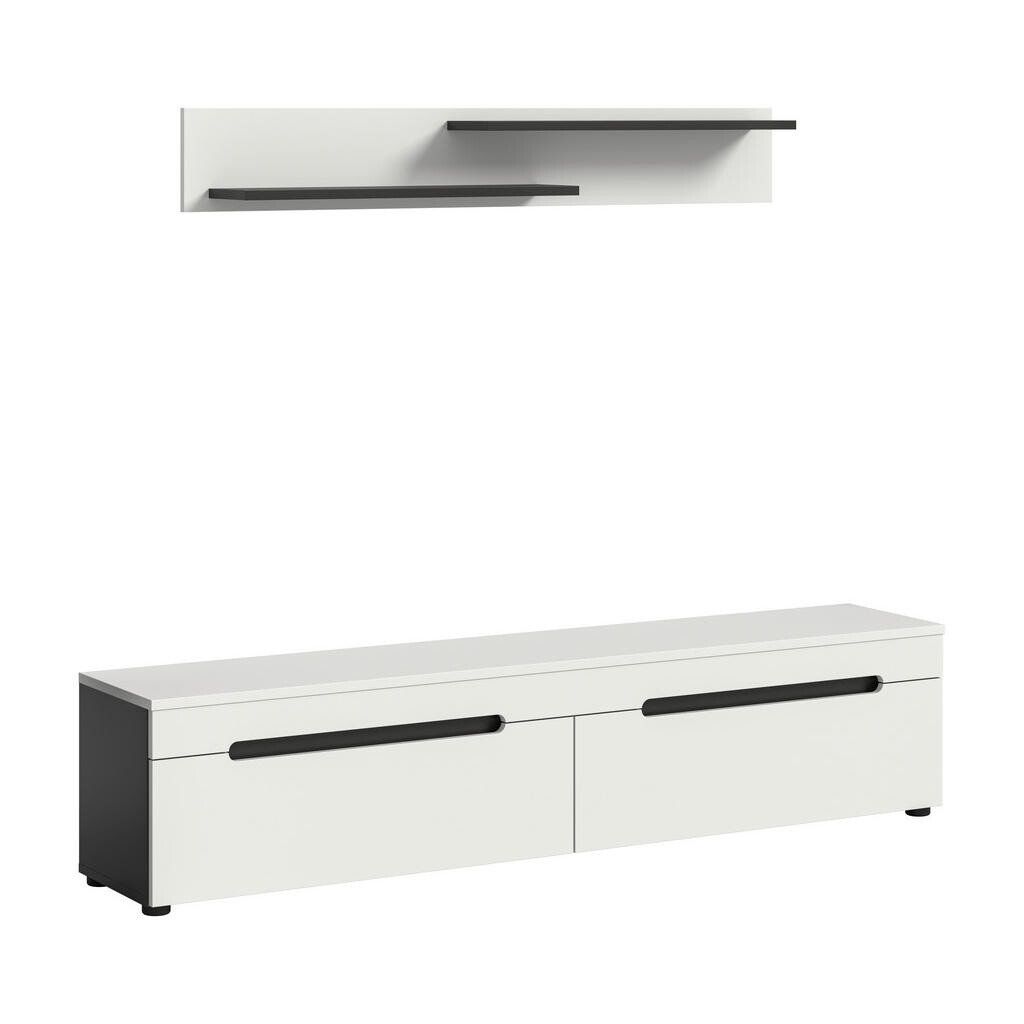 Livetastic NÍZKA KOMODA, svetlosivá, tmavosivá, 170/38/33 cm