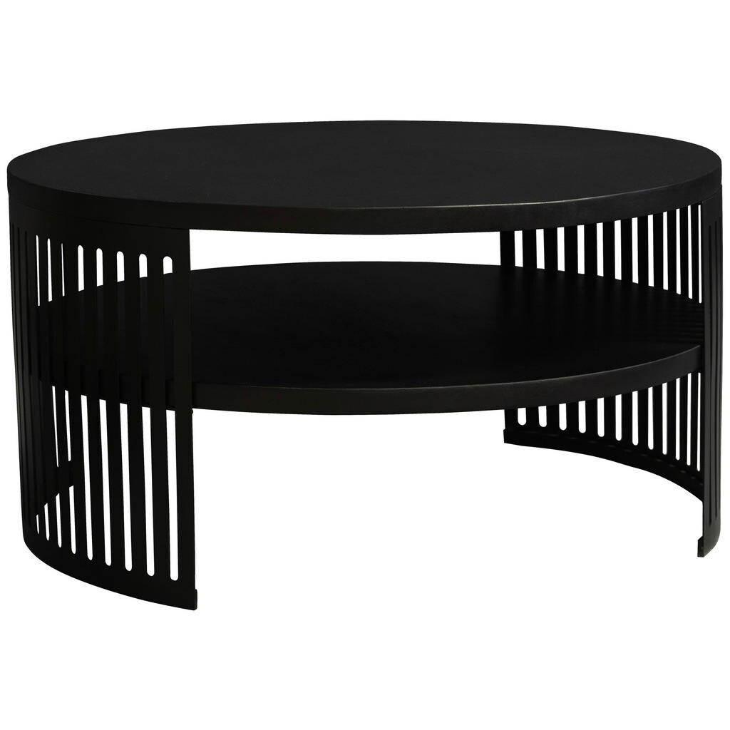 Carryhome KONFERENČNÝ STOLÍK, čierna, drevo, kov, 75/75/40 cm