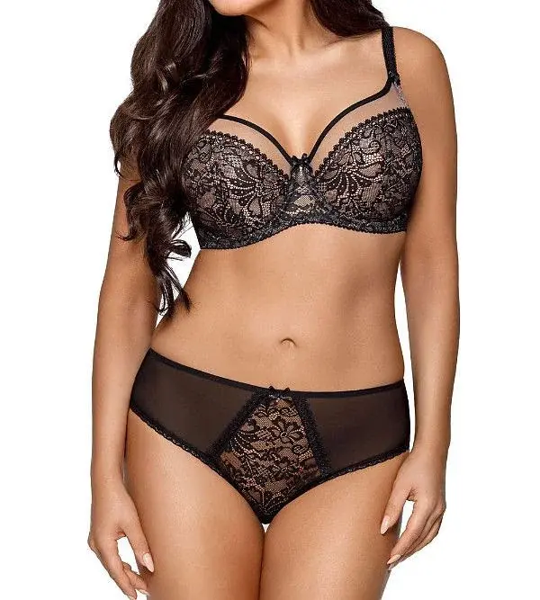 Podprsenka Crystal Soft 1396 Black - Ava Lingerie 80 J