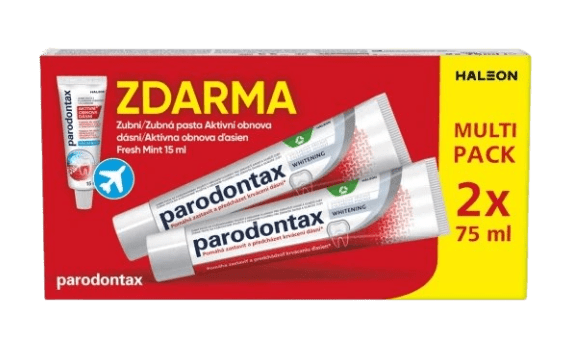 PARODONTAX Aktívna obnova ďasien White DUO 2 x 75 ml