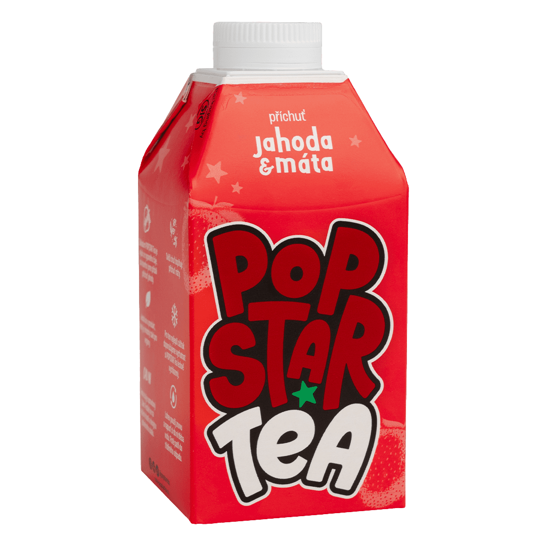 POPSTAR Tea Jahoda & Mäta 0.5 l
